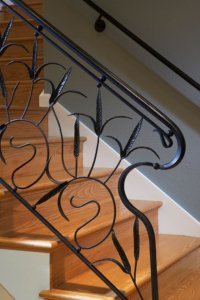 Bespoke, artful stair railing