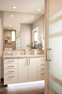 A Redwood City bathroom inspired by European spas.